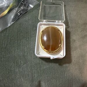 Vintage Victorian Stone Brooch